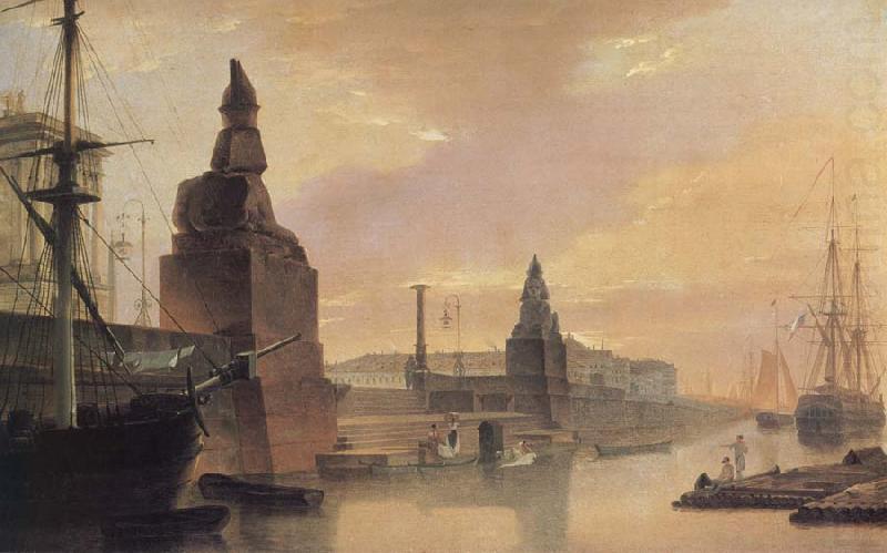 unknow artist The Neva Embankment Near The Academy of Arts china oil painting image